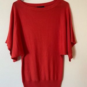 Bright peach - longer sweater